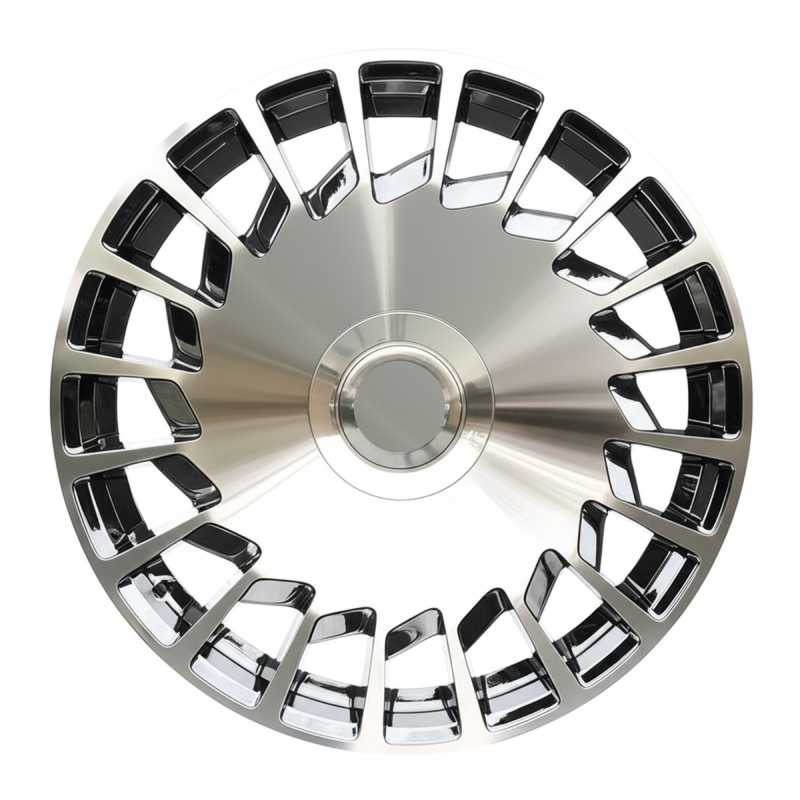 MB16 20x8.5/20x9.5 5x112 +35/+38 Black Machine Face (Set of 4)