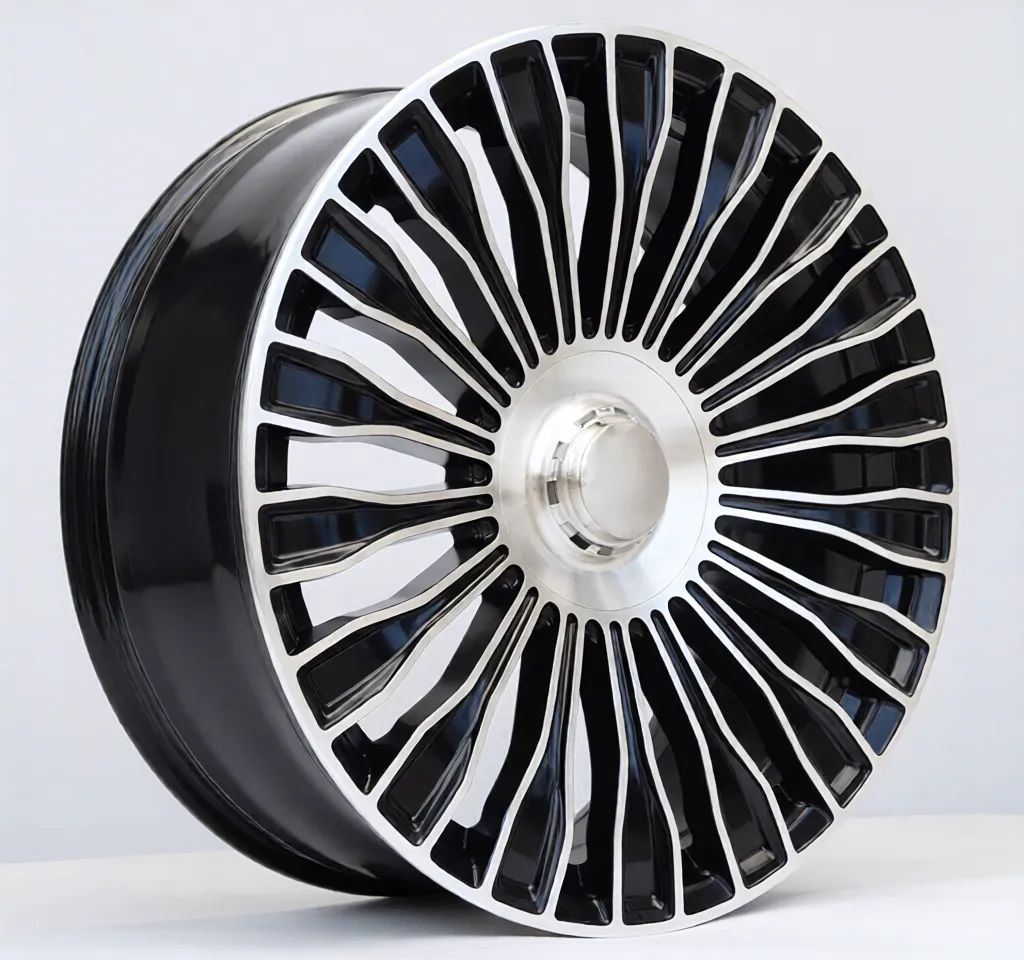 MB17 20x8.5 5x112 +42 66.6 Gloss Black Machined Face