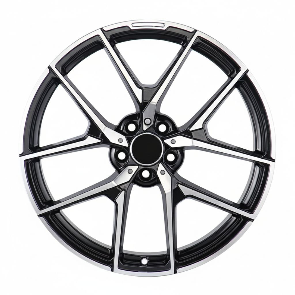 MB19 18x8.5 5x112 +35 66.6 Black Machined Face