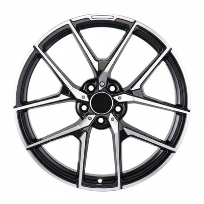MB19 18x8.5 5x112 +35 66.6 Black Machined Face