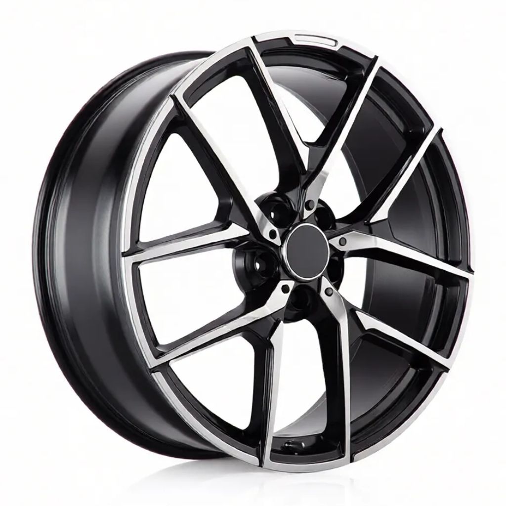 MB19 18x8.5 5x112 +35 66.6 Black Machined Face