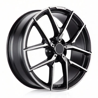 MB19 18x8.5 5x112 +35 66.6 Black Machined Face