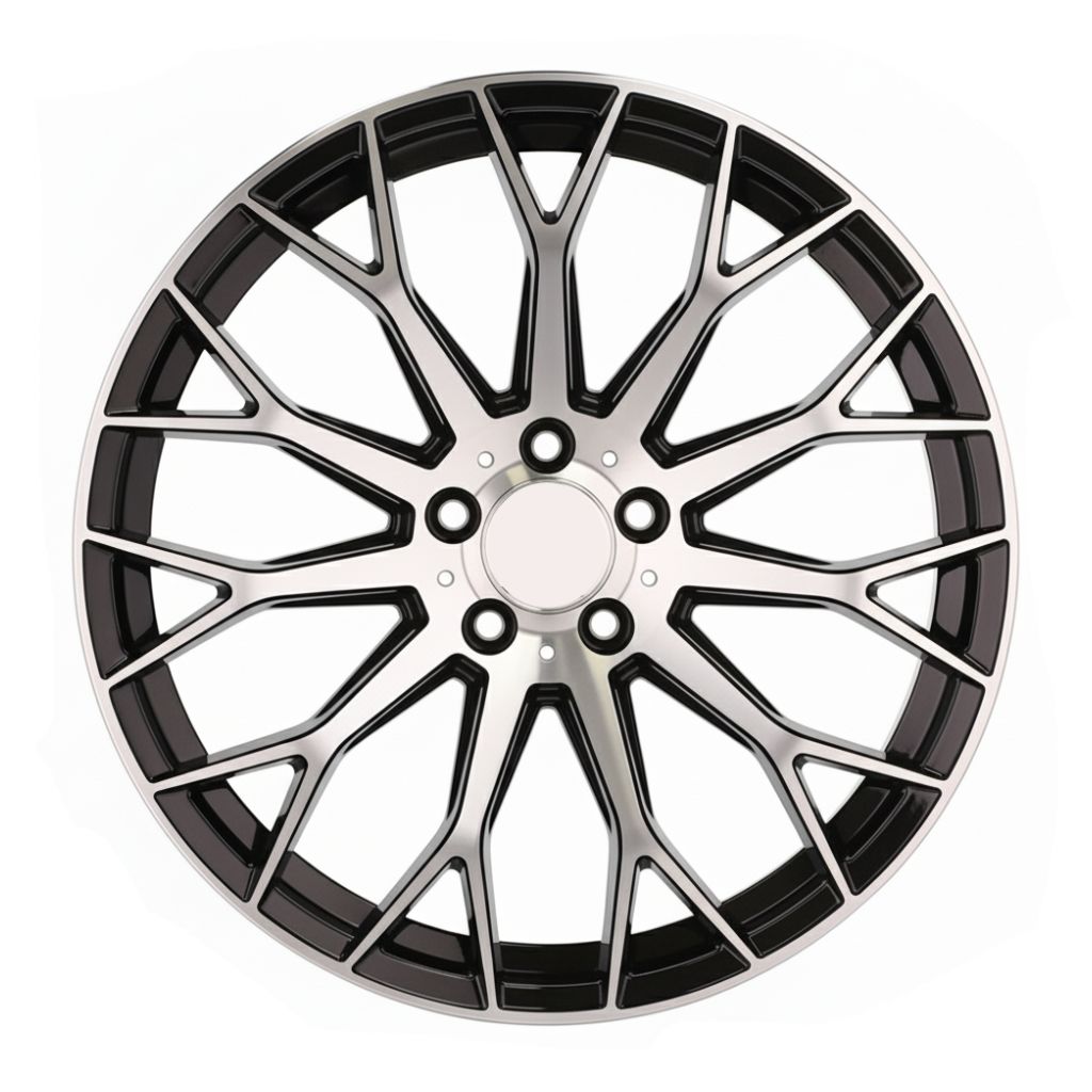 MB20 19x8.5 5x112 +35 66.6 Black Machined Face