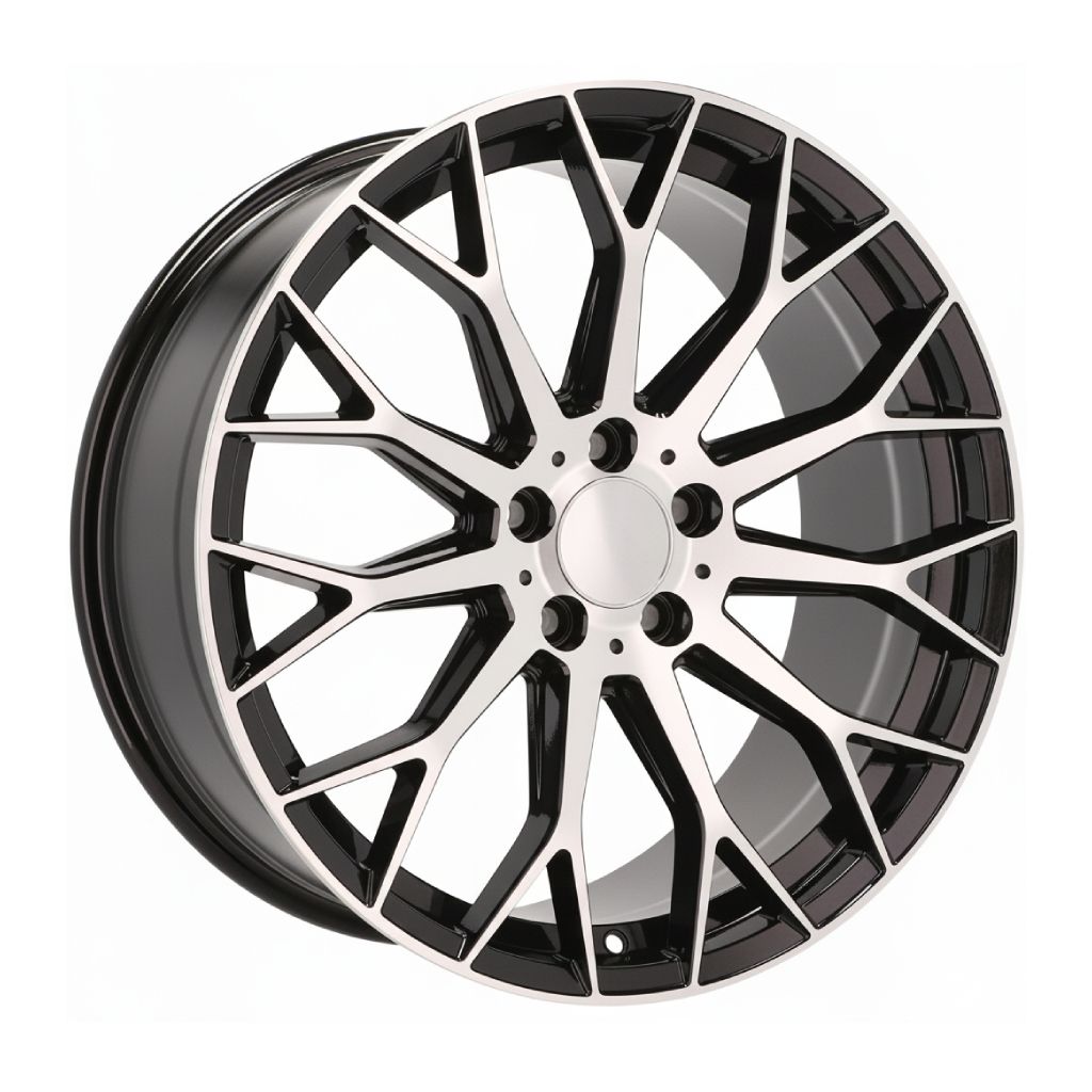 MB20 19x8.5 5x112 +35 66.6 Black Machined Face