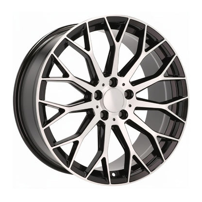 MB20 19x8.5 5x112 +35 66.6 Black Machined Face