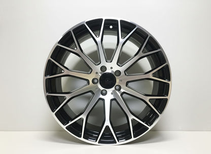 MB20 19x8.5 5x112 +35 66.6 Black Machined Face