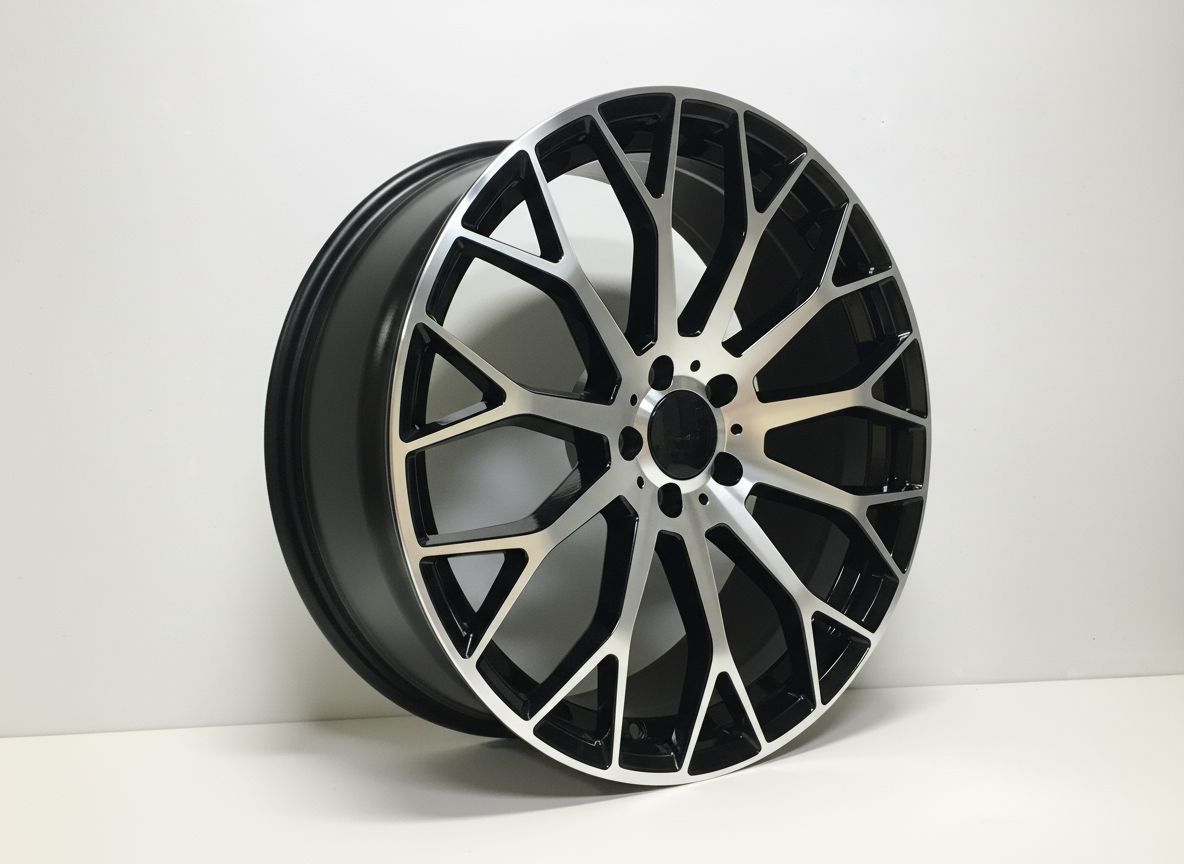 MB20 19x8.5 5x112 +35 66.6 Black Machined Face