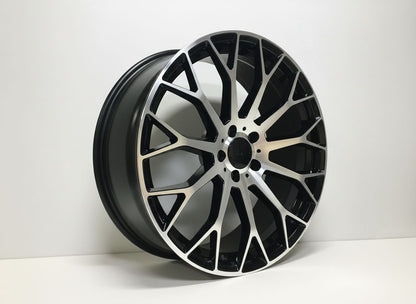 MB20 19x8.5 5x112 +35 66.6 Black Machined Face