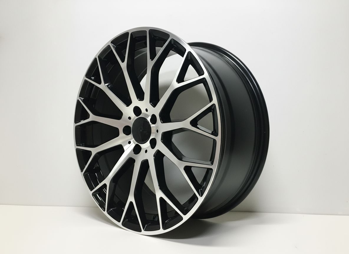 MB20 19x8.5 5x112 +35 66.6 Black Machined Face