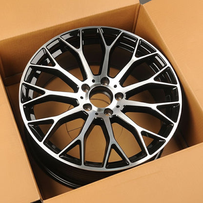 MB20 19x8.5 5x112 +35 66.6 Black Machined Face