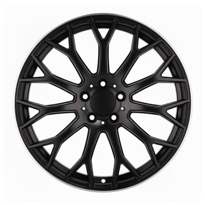 MB20 19x9.5 5x112 +40 66.6 Matte Black Machined Tip