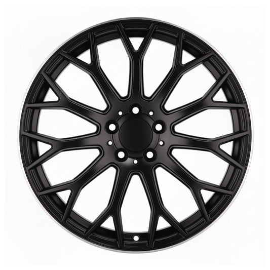 MB20 19x8.5 5x112 +35 66.6 Matte Black Machined Tip