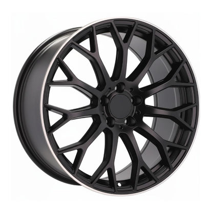 MB20 19x9.5 5x112 +40 66.6 Matte Black Machined Tip