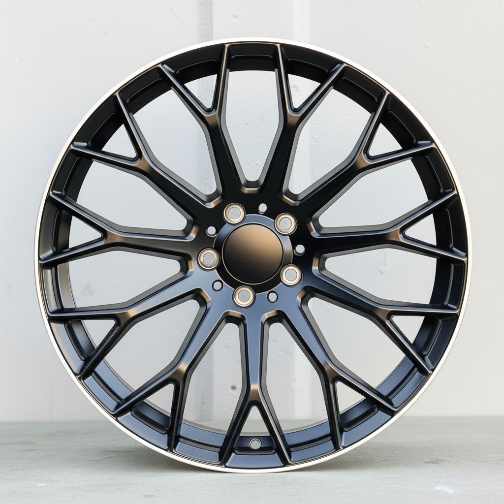 MB20 19x9.5 5x112 +40 66.6 Matte Black Machined Tip