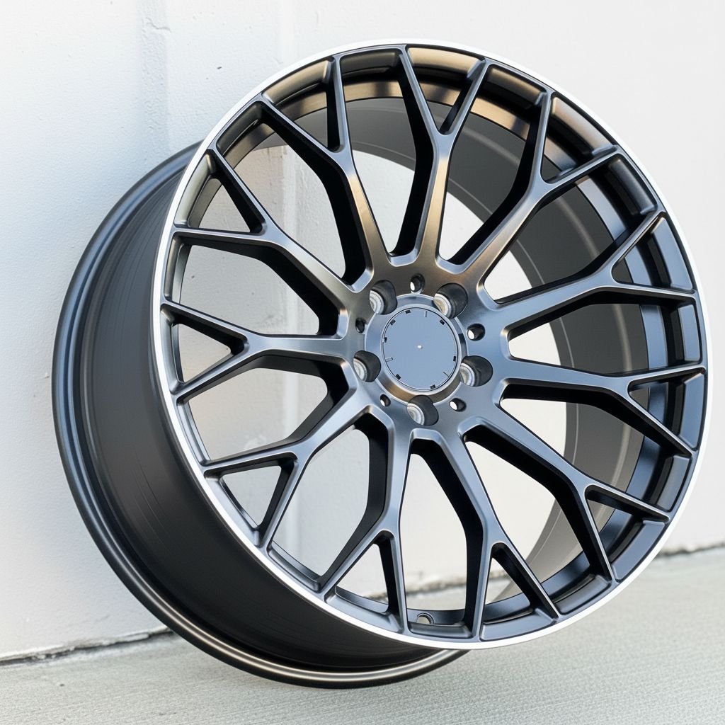 MB20 19x9.5 5x112 +40 66.6 Matte Black Machined Tip