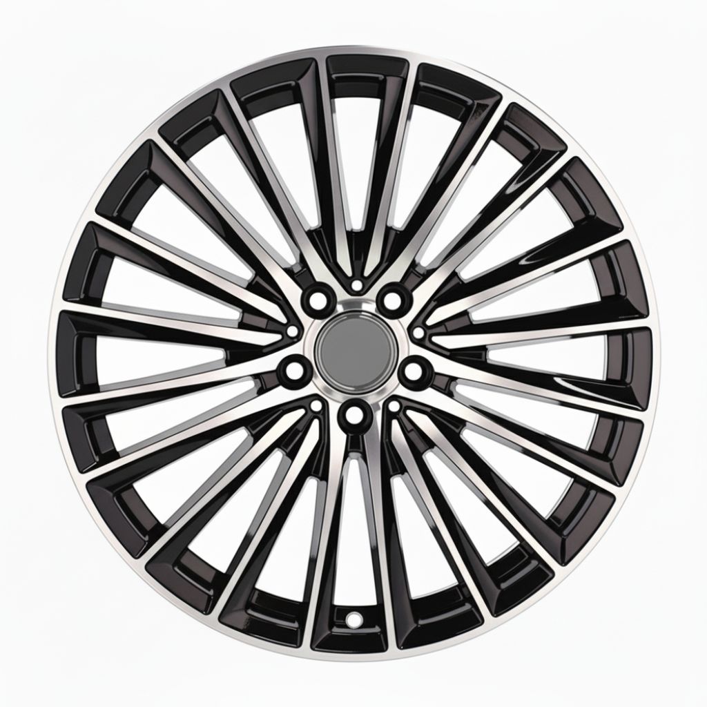 MB23 19x8.5 5x112 +35 66.6 Black Machined Face