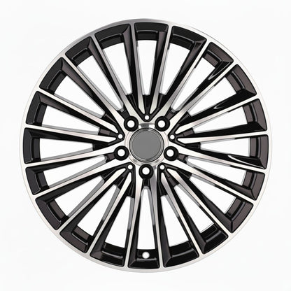 MB23 19x8.5 5x112 +35 66.6 Black Machined Face