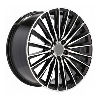 MB23 19x8.5 5x112 +35 66.6 Black Machined Face