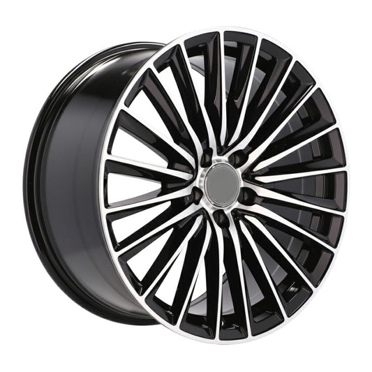 MB23 20x8.5 5x112 +35 66.6 Black Machined Face
