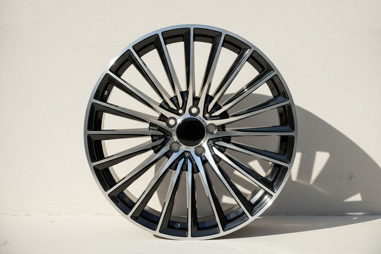 MB23 19x8.5 5x112 +35 66.6 Black Machined Face