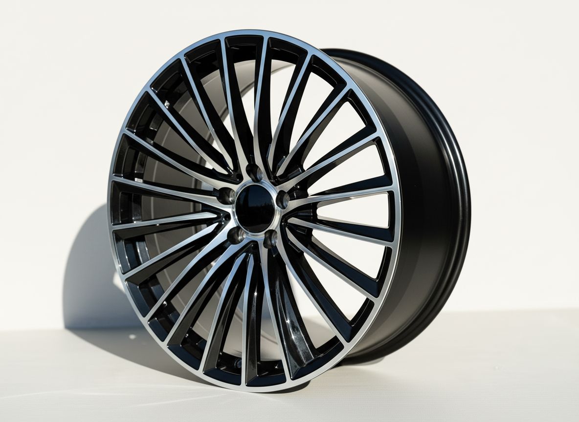 MB23 19x8.5 5x112 +35 66.6 Black Machined Face