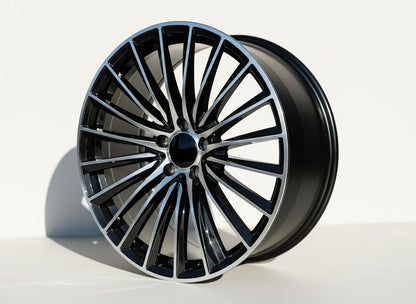 MB23 19x8.5 5x112 +35 66.6 Black Machined Face