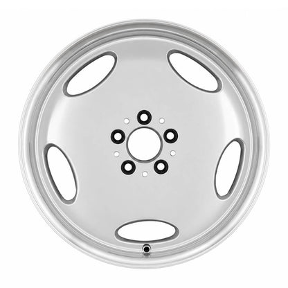MB25 18x8.5 5x112 +35 66.6 Silver Machined Lip