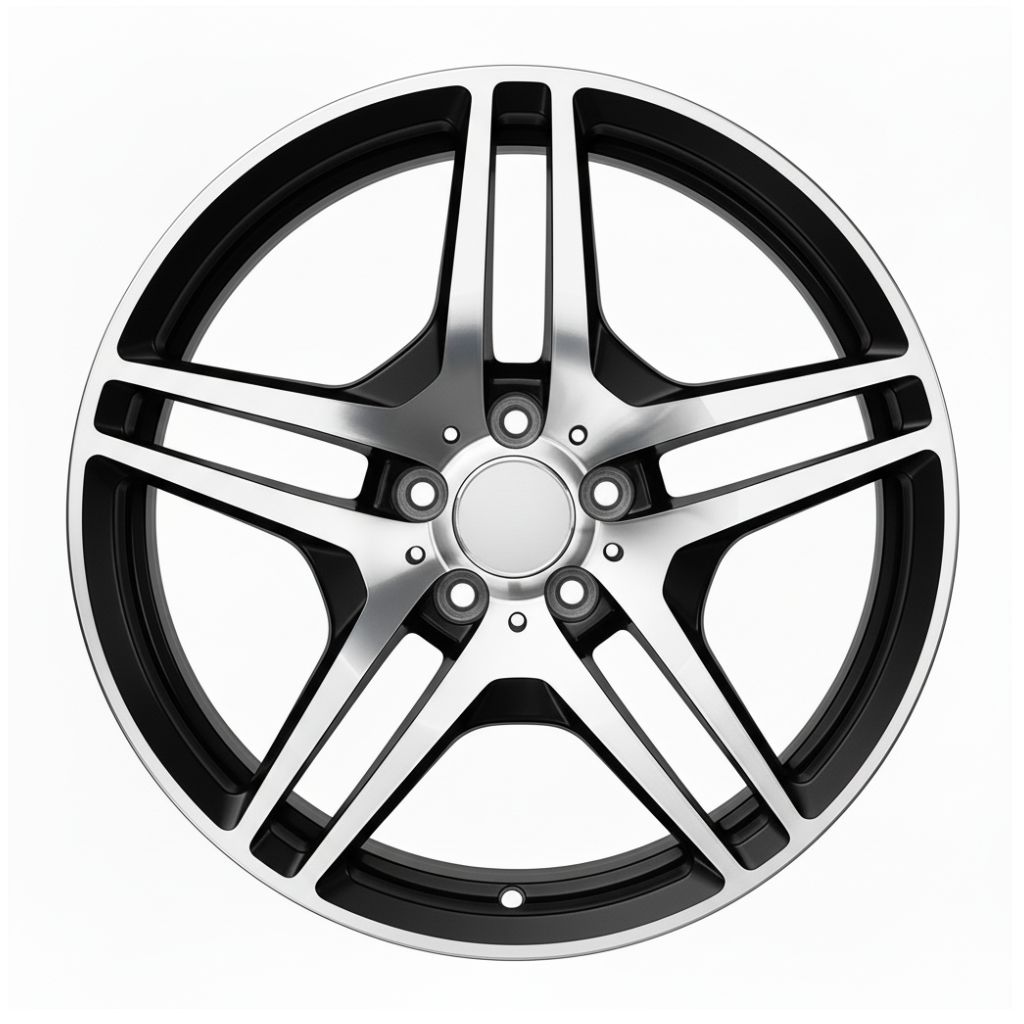 MB3 18x8.5 5x112 +35 66.6 Black Machined Face