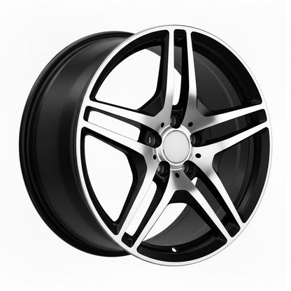 MB3 18x8.5 5x112 +35 66.6 Black Machined Face