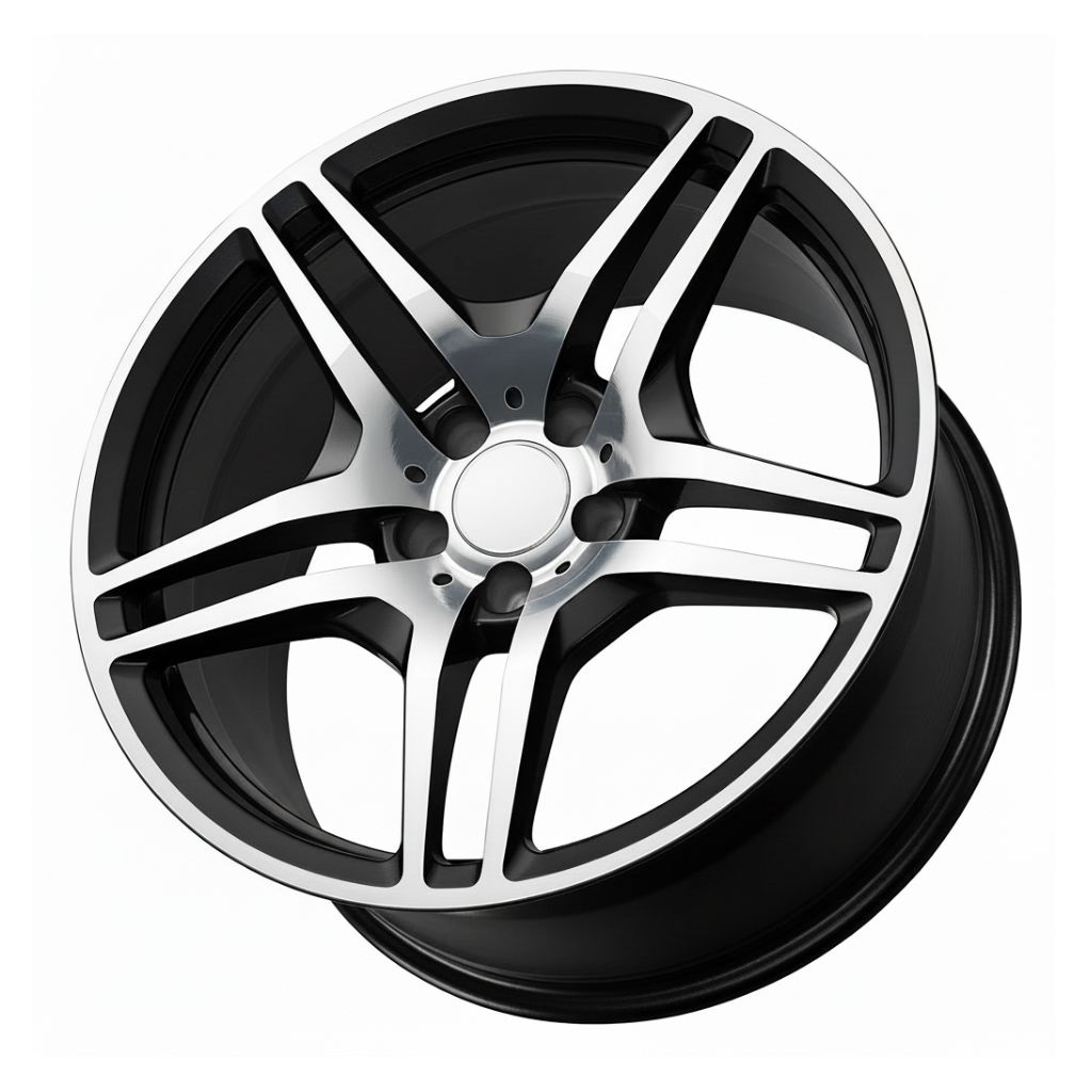 MB3 18x8.5 5x112 +35 66.6 Black Machined Face