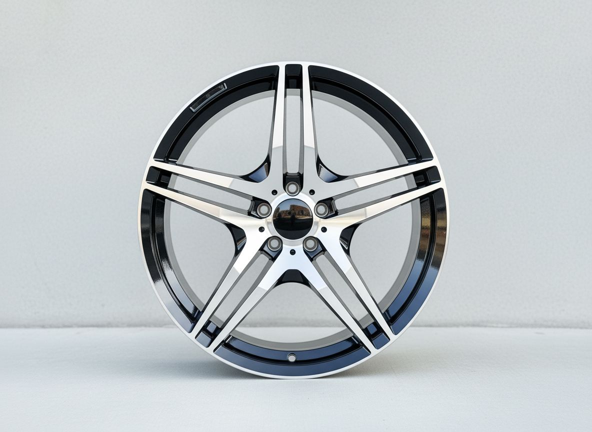 MB3 18x8.5 5x112 +35 66.6 Black Machined Face