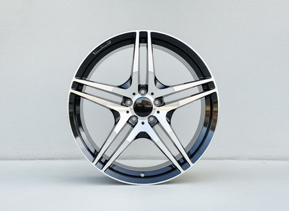 MB3 18x8.5 5x112 +35 66.6 Black Machined Face