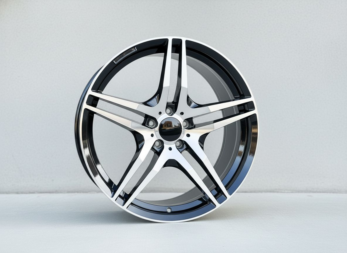 MB3 18x8.5 5x112 +35 66.6 Black Machined Face