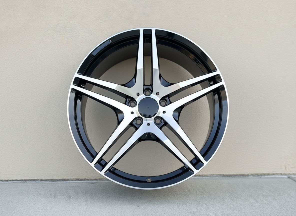 MB3 18x8.5 5x112 +35 66.6 Black Machined Face