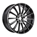 MB4 19x8.5 5x112 +35 66.6 Black Machined Face