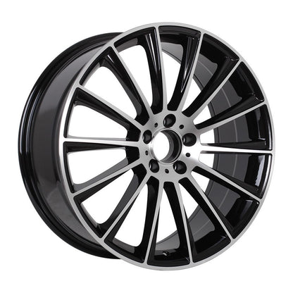 MB4 20x8.5 5x112 +35 66.6 Black Machined Face