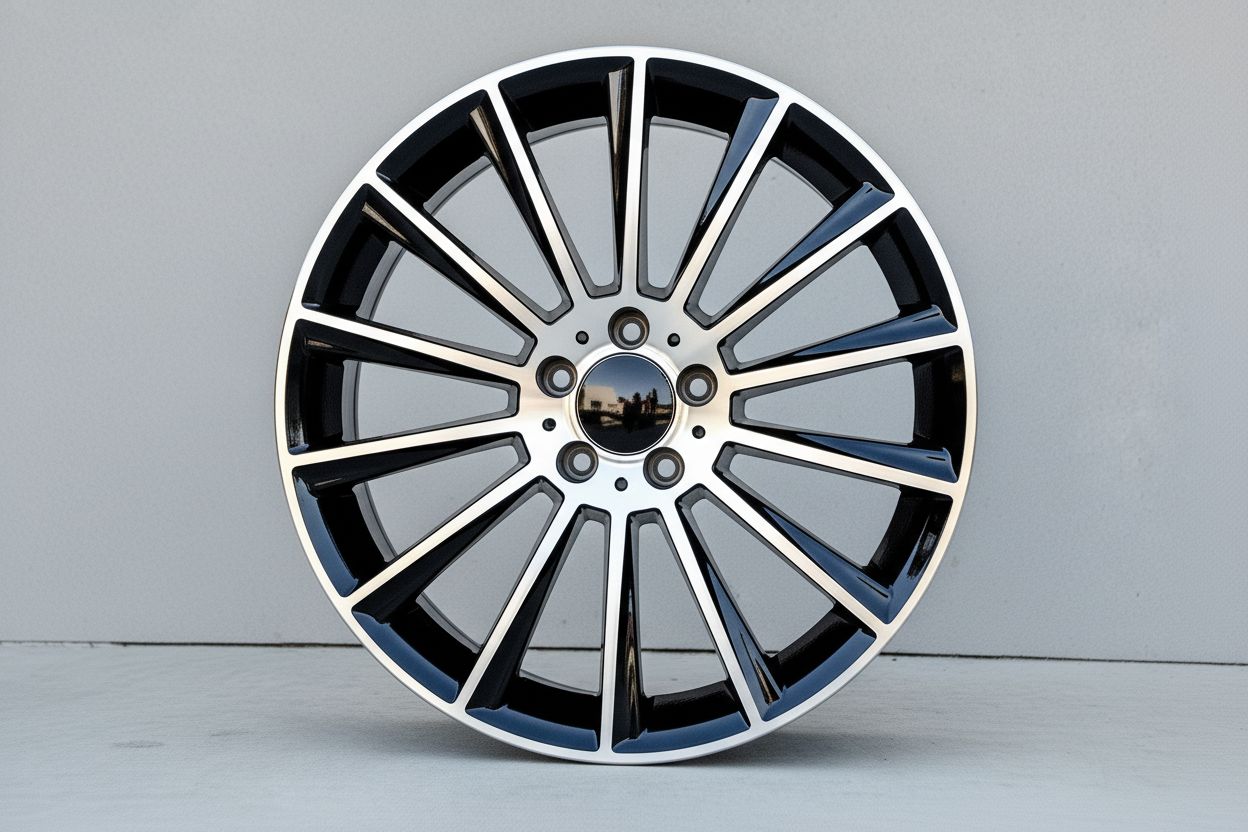 MB4 20x8.5 5x112 +35 66.6 Black Machined Face