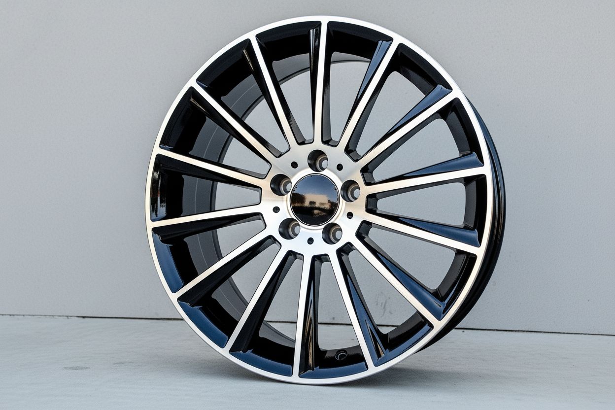 MB4 20x8.5 5x112 +35 66.6 Black Machined Face