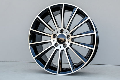 MB4 20x8.5 5x112 +35 66.6 Black Machined Face