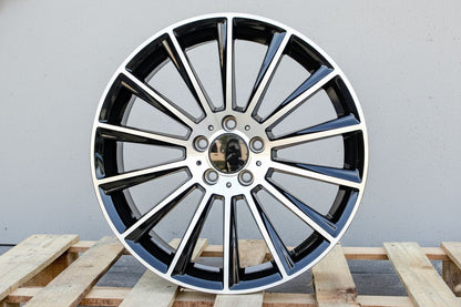 MB4 20x8.5 5x112 +35 66.6 Black Machined Face