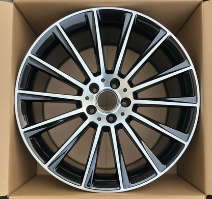 MB4 20x8.5 5x112 +35 66.6 Black Machined Face