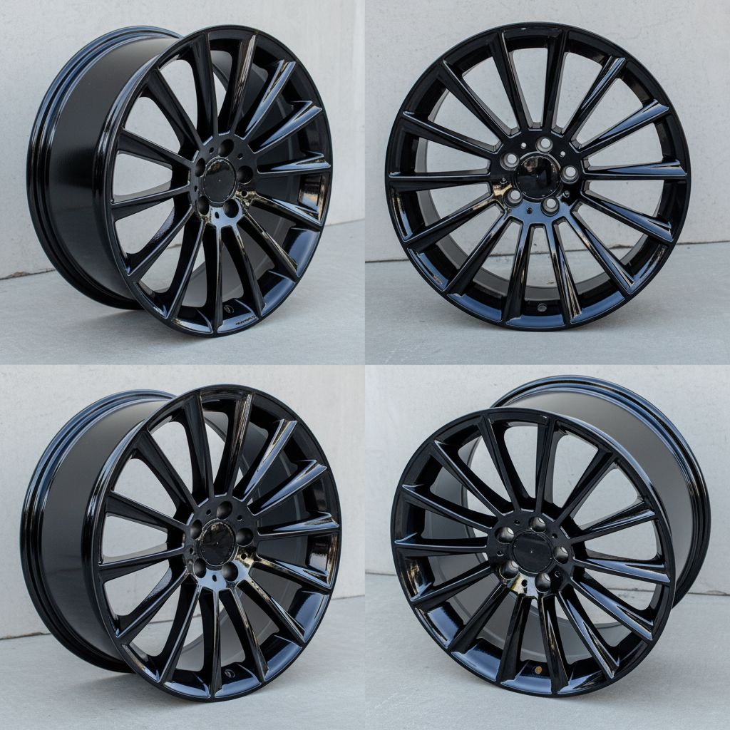 MB4 19x9.5 5x112 +38 66.6 Gloss Black