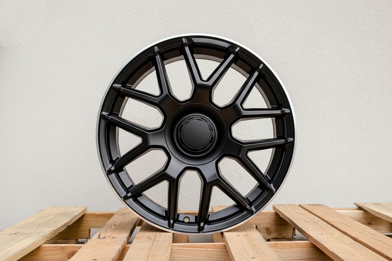 MB8 19x9.5 5x112 +35 66.6 Matte Black Machined Tip