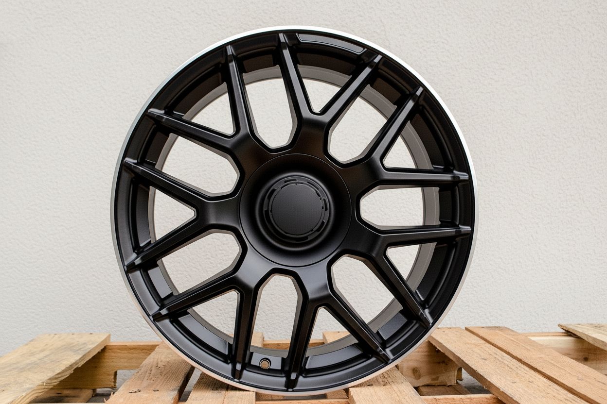 MB8 19x9.5 5x112 +35 66.6 Matte Black Machined Tip