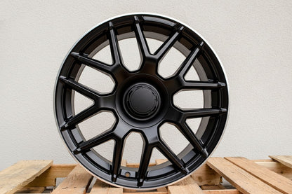 MB8 19x9.5 5x112 +35 66.6 Matte Black Machined Tip