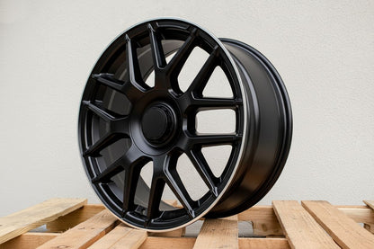 MB8 19x9.5 5x112 +35 66.6 Matte Black Machined Tip