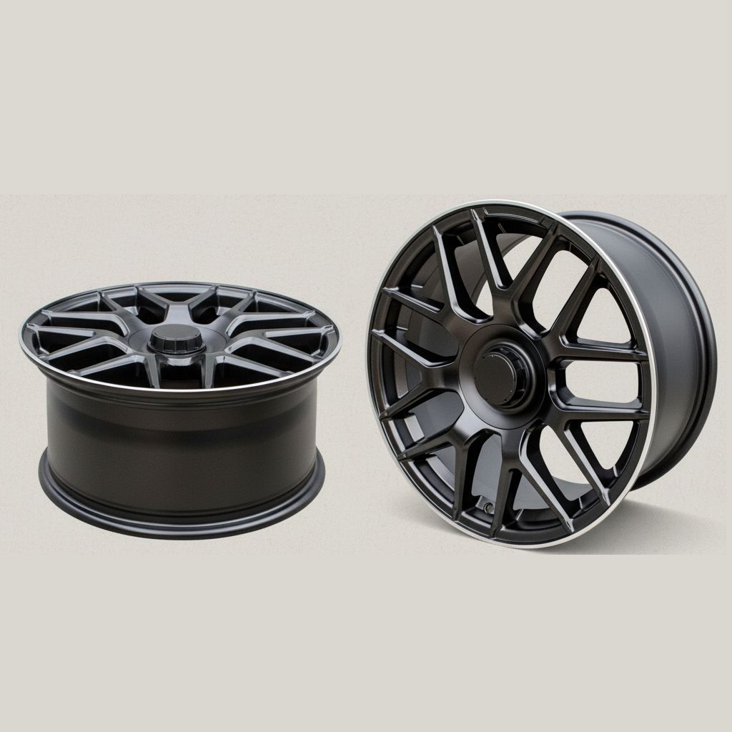 MB8 19x9.5 5x112 +35 66.6 Matte Black Machined Tip