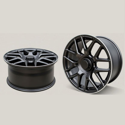 MB8 19x9.5 5x112 +35 66.6 Matte Black Machined Tip