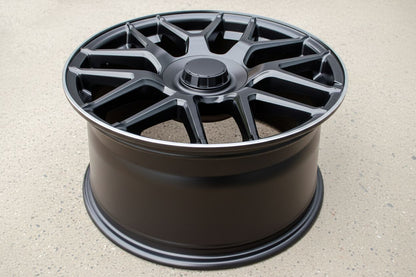 MB8 19x9.5 5x112 +35 66.6 Matte Black Machined Tip