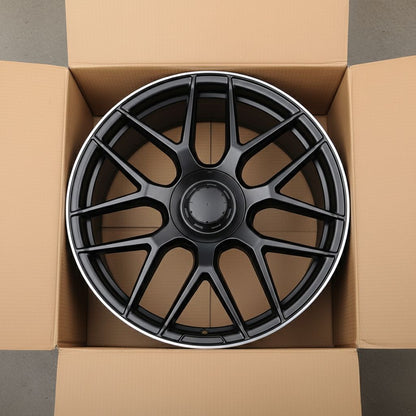 MB8 19x9.5 5x112 +35 66.6 Matte Black Machined Tip